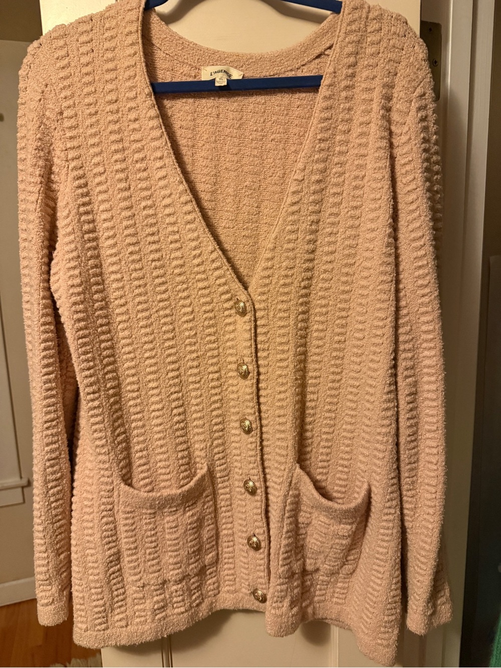 L’Agence Sue Knit Cardigan Sweater - Petal